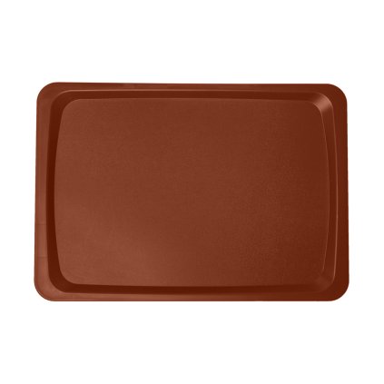 Jídelní podnos klasický, měděná hnědá, 530x370 mm