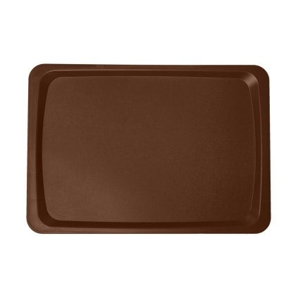 Jídelní podnos klasický, oříšková hnědá, 600x400 mm