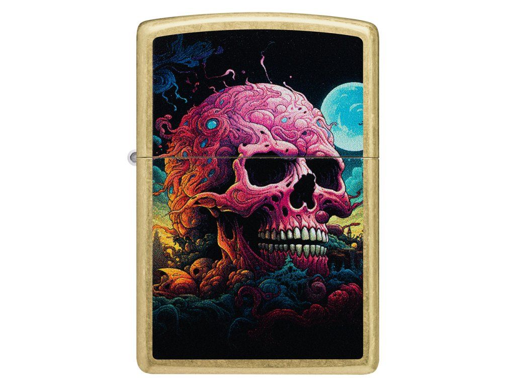 Benzínový zapalovač Zippo 23091 Cosmic Skull Design