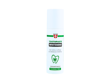Whitening toothpaste with hemp oil and activated charcoal, 50ml - Palacio