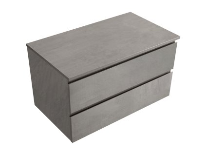 662998 2 cerano koupelnova skrinka carole s deskou pod umyvadlo betonove seda 100x49 8x46 cm