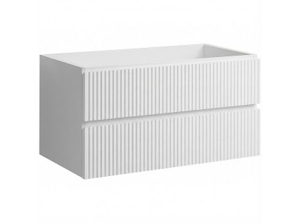 80 bílá rýhovaná