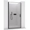 CERANO - Sprchové otočné dveře Porte L/P - 8 mm - černá matná, transparentní sklo - 80x195 cm