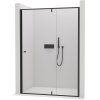 CERANO - Sprchové pivotové dveře Santini L/P - 6 mm - černá matná, transparentní sklo - 140x195 cm