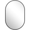 413318 4 cerano koupelnove zrcadlo bano kovovy ram cerna matna 60x40 cm