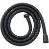 428518 cerano sprchova hadice opletena cerna matna 125 cm