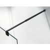 CERANO - Sprchová vzpěra kulatá, teleskopická Onyx - černá matná - 77-140 cm