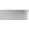 CERANO - Volně stojící akrylátová vana Bianco, levá - bílá matná - 170x80 cm