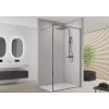 CERANO - Sprchová zástěna Walk-in Moreli L/P - 8 mm - černá matná, transparentní sklo - 160x200 cm
