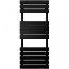 CERANO - Koupelnový radiátorový set Claude - kombinované vytápění, wifi tyč - boční jednobodové připojení - 650W - černá matná - 1200x500 mm