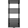 CERANO - Koupelnový radiátorový set Luigi - kombinované výtápění, wifi tyč - středové připojení 50 mm - 545W - černá matná - 1200x500 mm