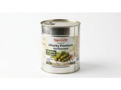 uhorky premium sterilizovane v plechovke eggerstorfer 8 10cm 9700g