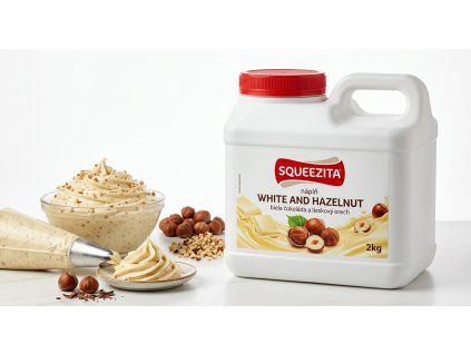 squeezita napln white and hazelnut biela cokolada a lieskovy orech 2kg