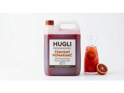 cerveny pomaranc premium koncentrat 5l hugli