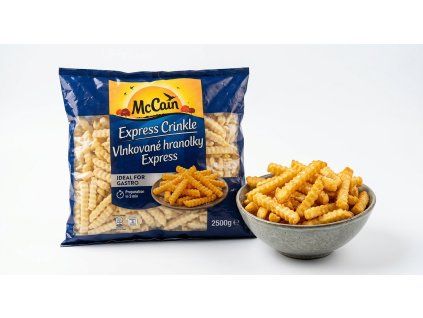 mccain express crinkle vlnkovane hranolky express 2500g