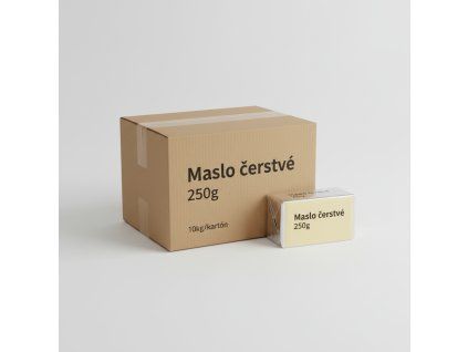 maslo cerstve 250g 10kg karton