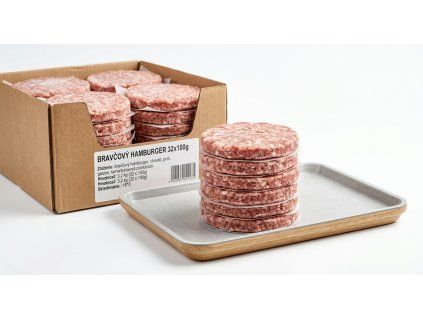 bravcovy hamburger 32x100g