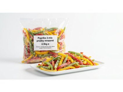 paprika 3 mix pruzky mrazene 2 5kg