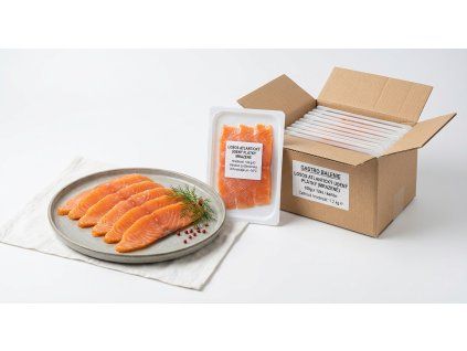 losos atlanticky udeny platky mrazene 100g 12ks karton