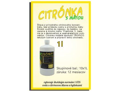 citronka s matou tropico 1l pet