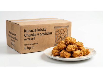 kuracie kusky chunks v cesticku mrazene 6 kg karton
