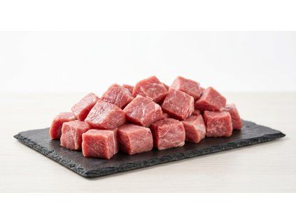 bravcove kocky zo stehna 3 cm x 3 cm chladene