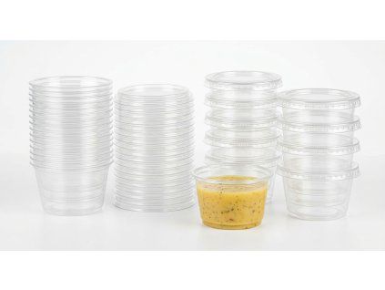 dresingova miska priehladna plastova 80ml 50ks