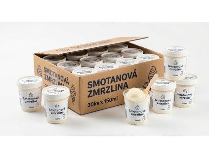 smotanova zmrzlina pohar 150ml 30ks