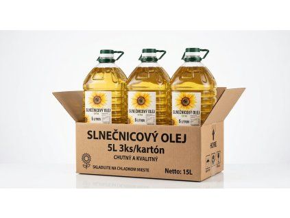 slnecnicovy olej 5l 3ks karton