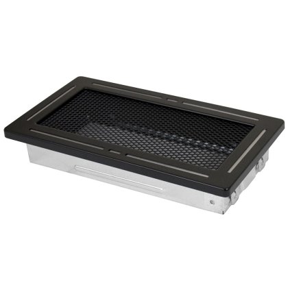 Krbová mřížka 10x20 cm, PREMIUM TREND černý mat