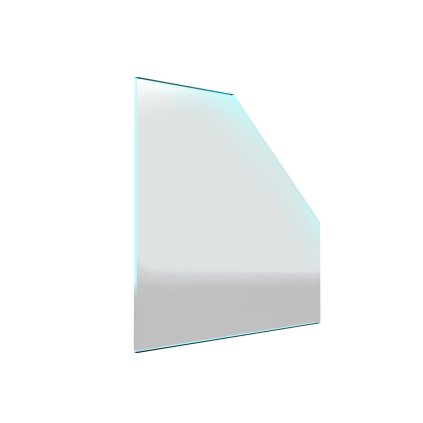 Sklo pod kamna - FLAMINGO Pětihran 1000x1000 mm / 8 mm