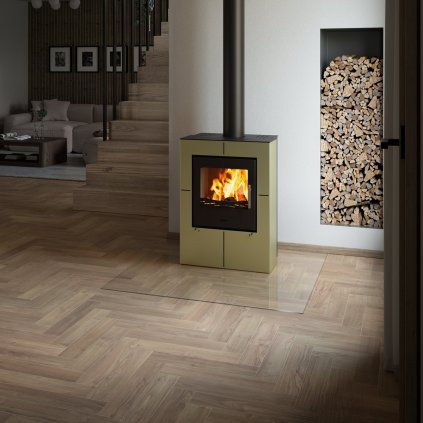 Sklo pod kamna - FLAMINGO Čtverec 1200x1200 mm / 6 mm