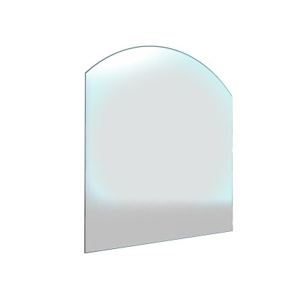 Sklo pod kamna - FLAMINGO Oblouk 1000x1000 mm / R725 / 6 mm