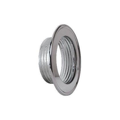 Růžice k hliníkovému potrubí 125 mm chrom