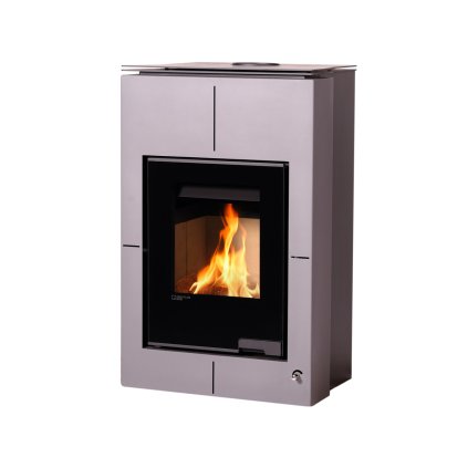 Krbová kamna AQUAFLAM VARIO ® SAPORO 11kW šedá (teplovzdušná verze)