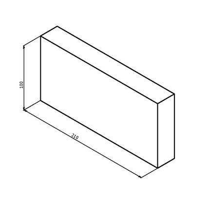 NDV-000052 - FL09K01 - Šamotová cihla 210x100x30