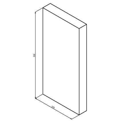 NDV-000054 - FL09K01 - Šamotová cihla 300x145x30