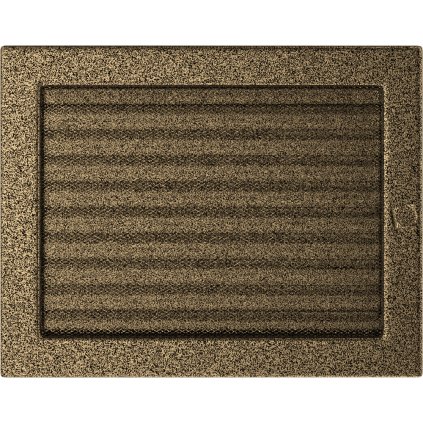 Krbová mřížka 22x30 BASIC staré zlato s žaluzií