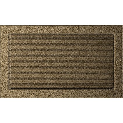 Krbová mřížka 22x37 BASIC staré zlato s žaluzií