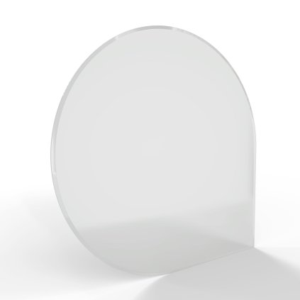 Sklo pod kamna - FLAMINGO Kapka 1100x1100 mm, fazeta, / 6 mm