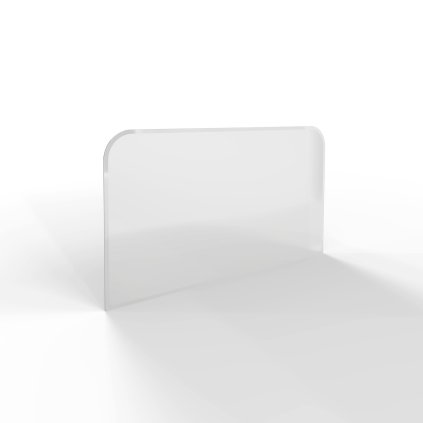 Sklo pod kamna - FLAMINGO Oblouk 1100x600 mm, fazeta / 2xR100 / 6 mm