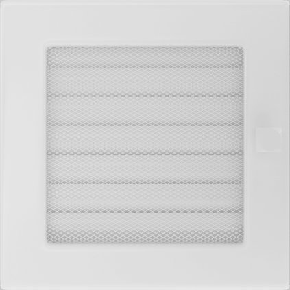 Krbová mřížka 17x17 BASIC bílá s žaluzií