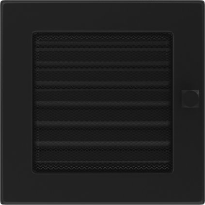 Krbová mřížka 17x17 BASIC černá s žaluzií