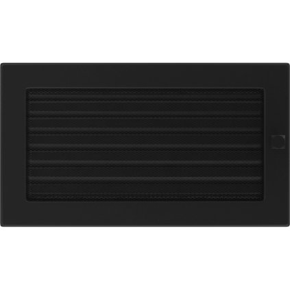 Krbová mřížka 17x30 BASIC černá s žaluzií