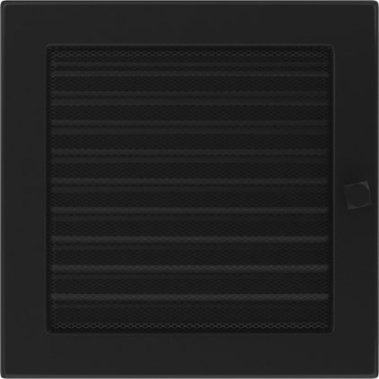 Krbová mřížka 22x22 BASIC černá s žaluzií