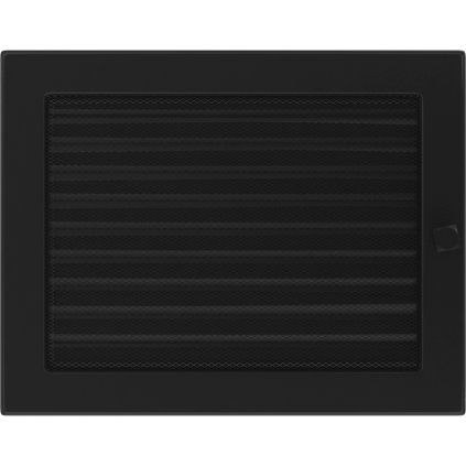 Krbová mřížka 22x30 BASIC černá s žaluzií