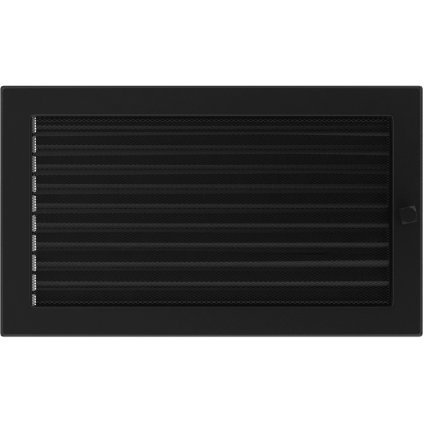 Krbová mřížka 22x37 BASIC černá s žaluzií