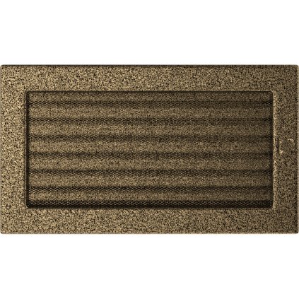 Krbová mřížka 17x30 BASIC staré zlato s žaluzií