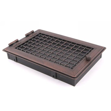 Krbová mřížka PREMIUM STYL 21x32 cm, měděná patina
