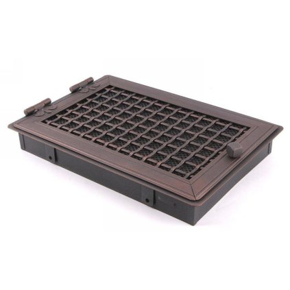 Krbová mřížka PREMIUM STYL 21x32 cm, měděná patina s žaluzií